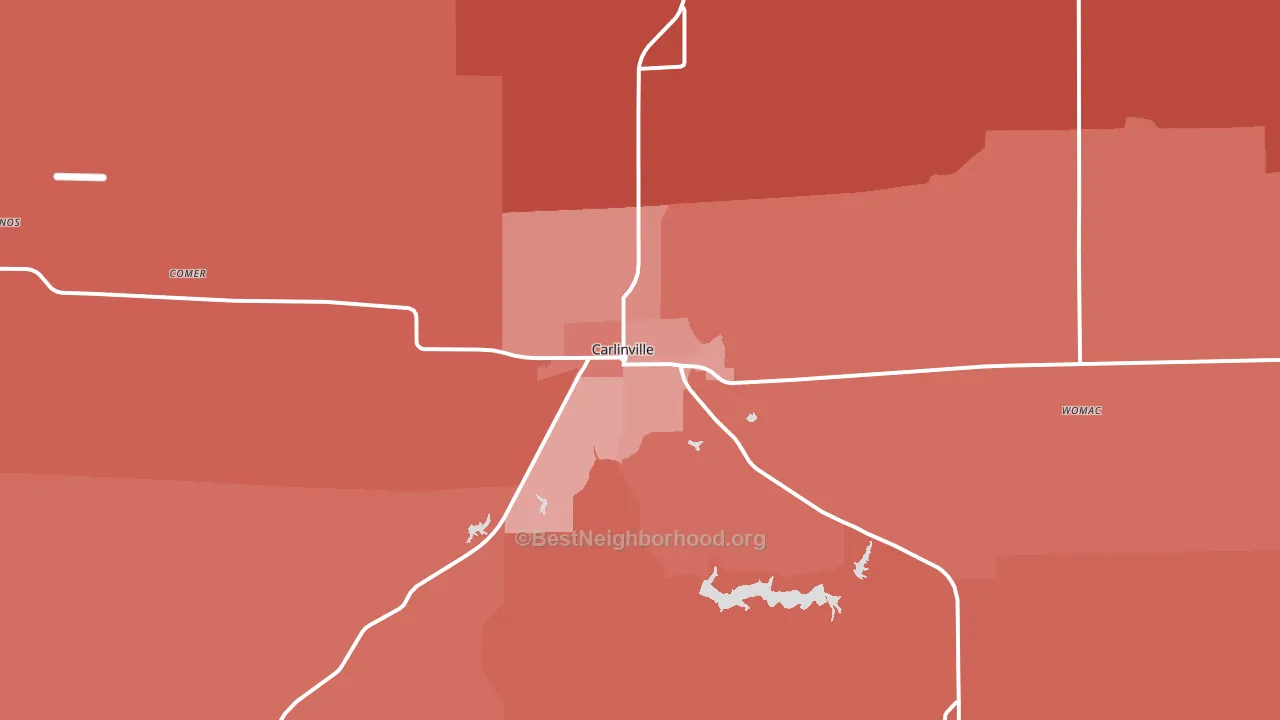 62626, IL block-group political-lean map