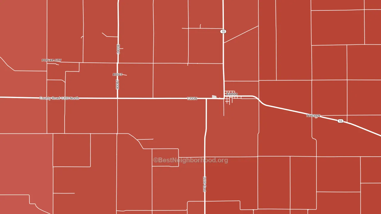 62633, IL block-group political-lean map