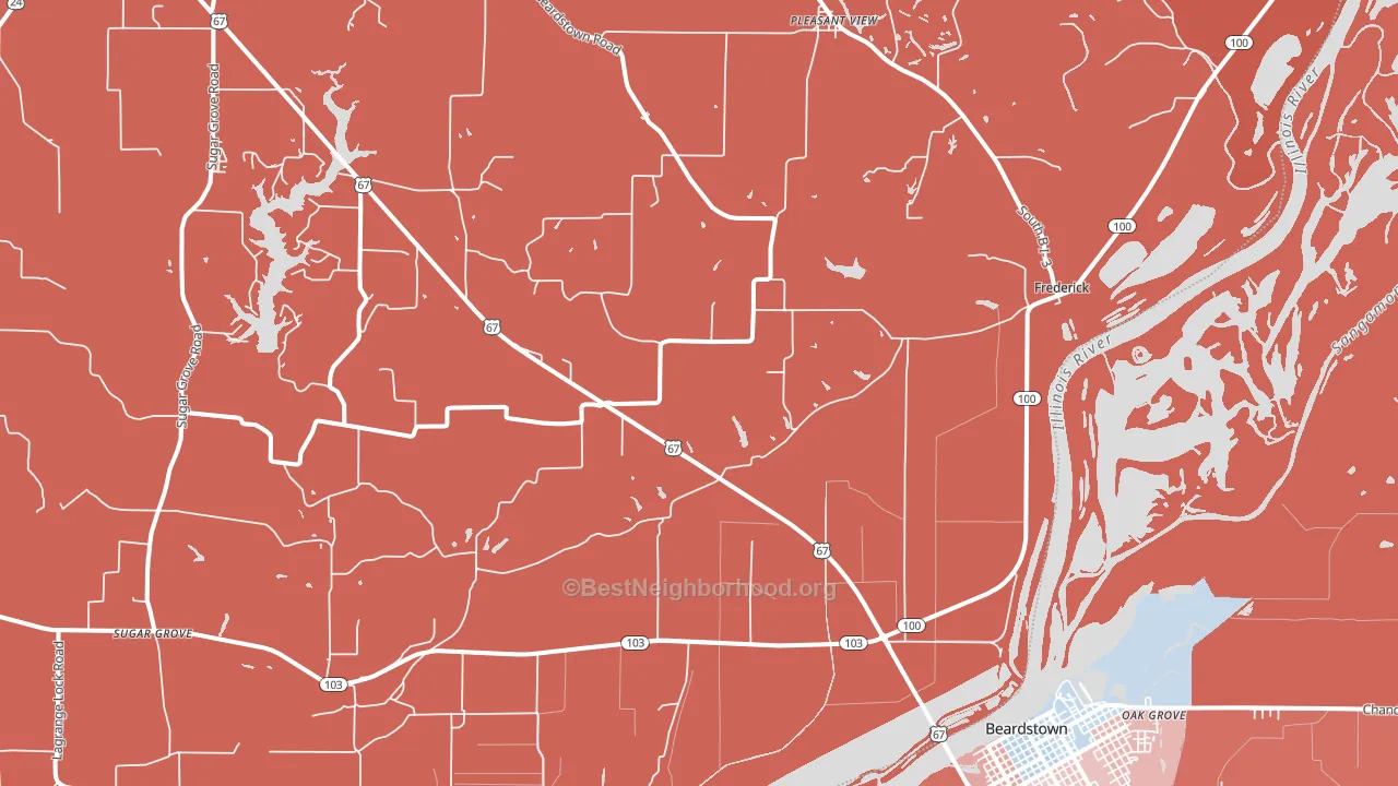 62639, IL block-group political-lean map