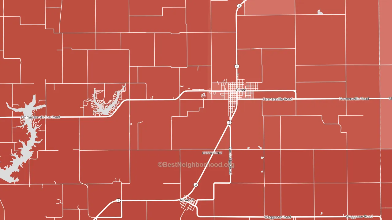 62640, IL block-group political-lean map
