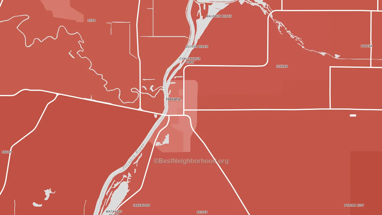 62644, IL block-group political-lean map