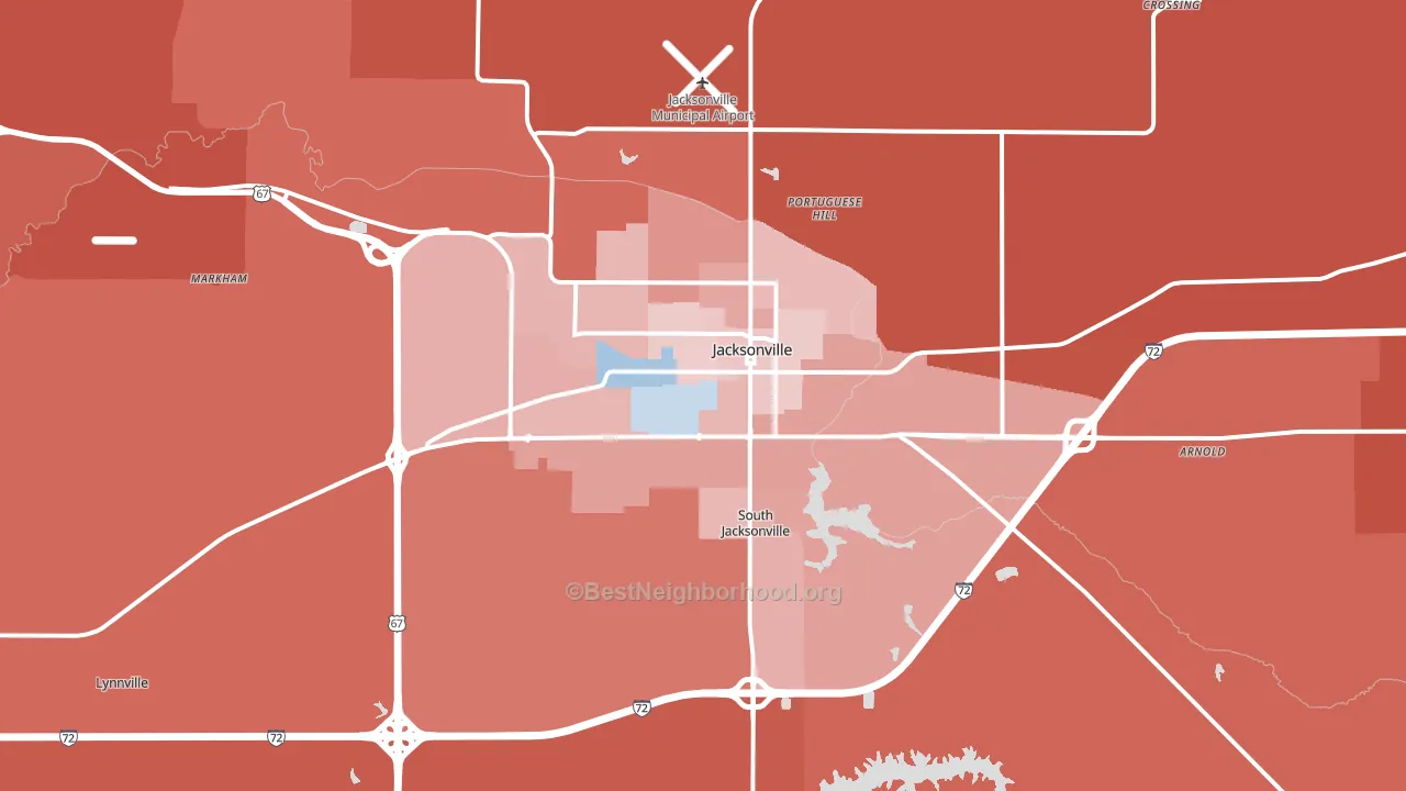 62650, IL block-group political-lean map