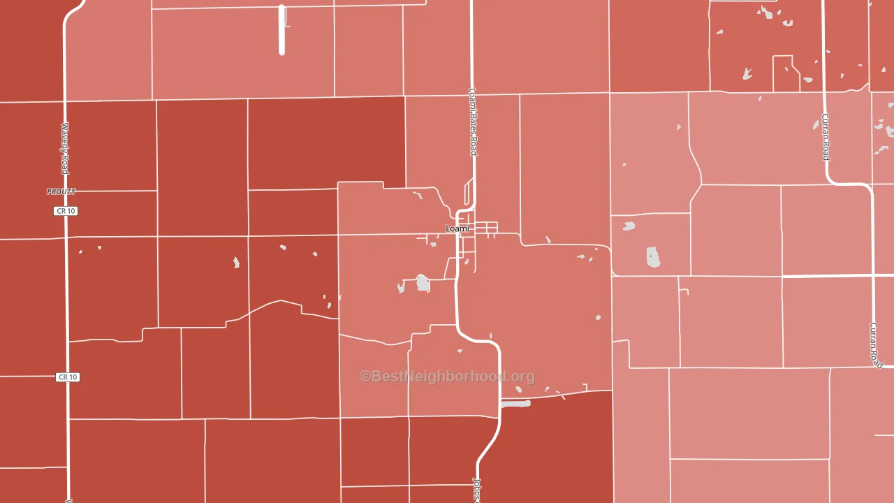 62661, IL block-group political-lean map
