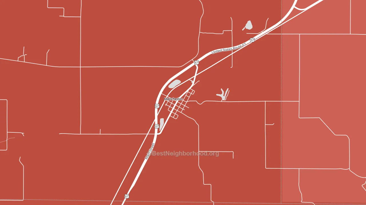 62663, IL block-group political-lean map