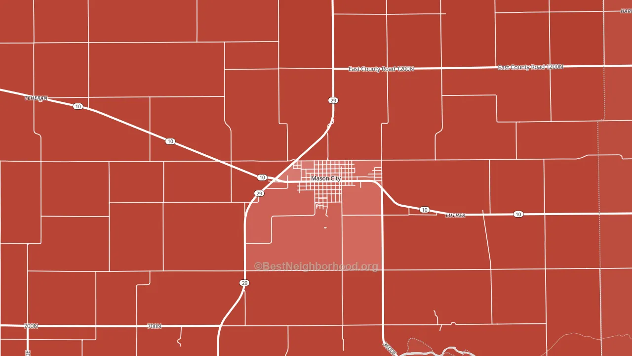 62664, IL block-group political-lean map