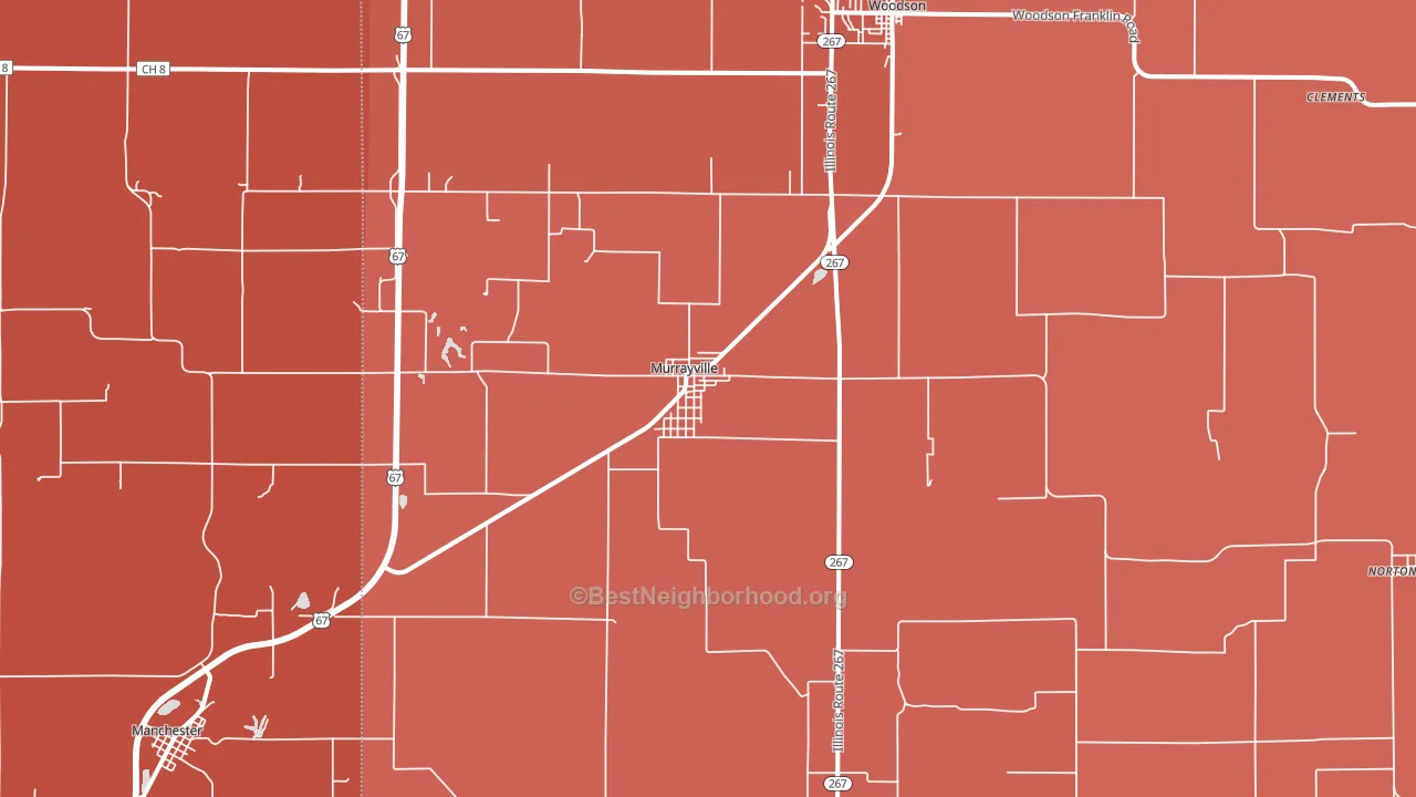62668, IL block-group political-lean map