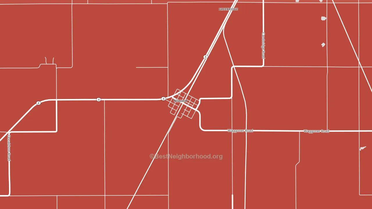 62672, IL block-group political-lean map