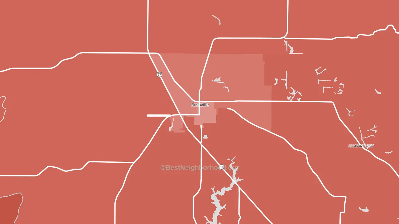 62681, IL block-group political-lean map