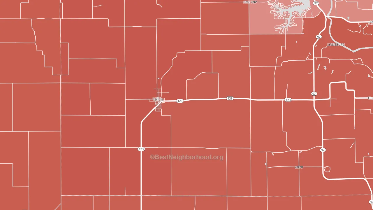 62688, IL block-group political-lean map