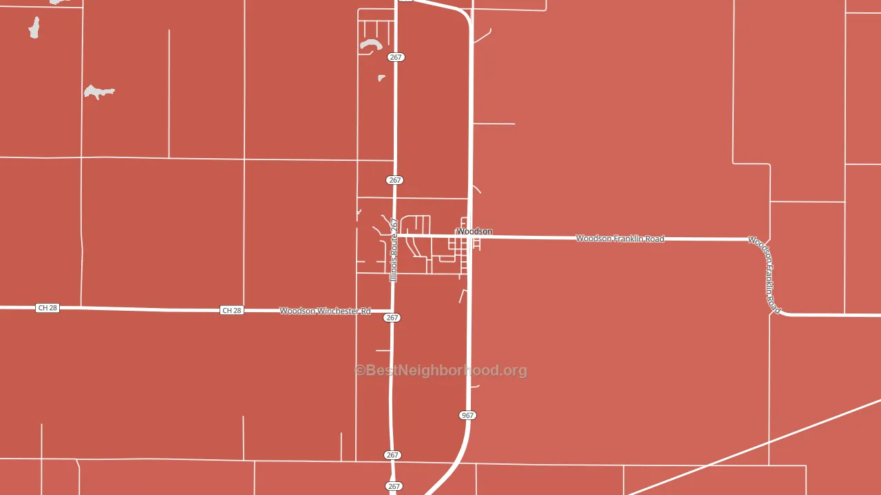 62695, IL block-group political-lean map