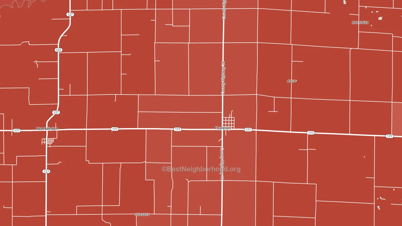 62803, IL block-group political-lean map