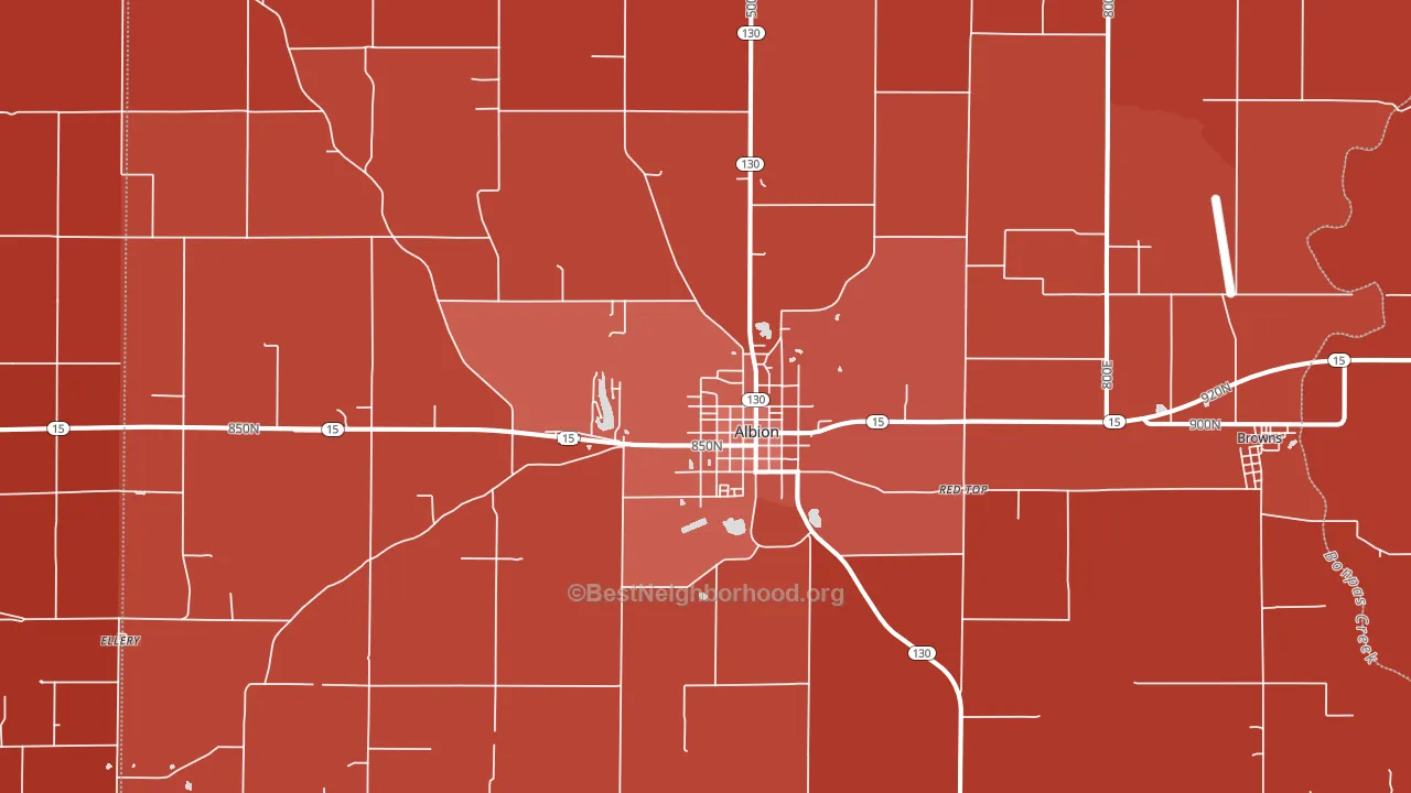 62806, IL block-group political-lean map