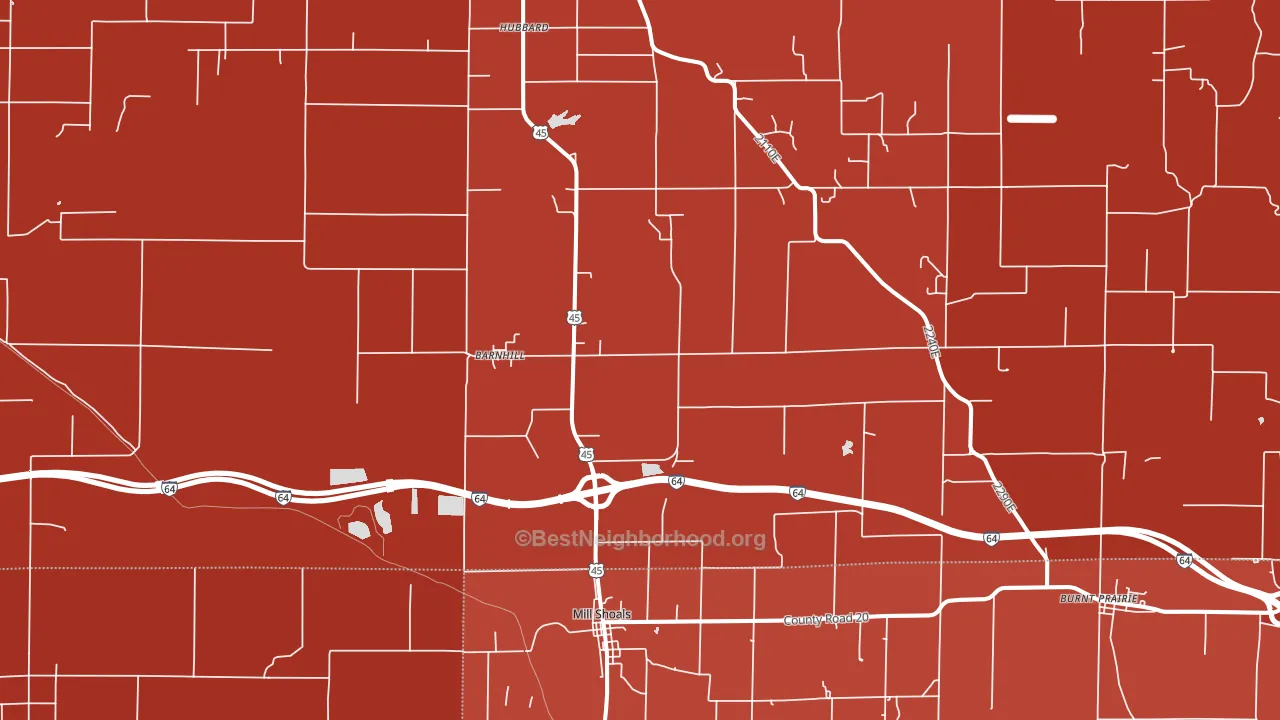 62809, IL block-group political-lean map