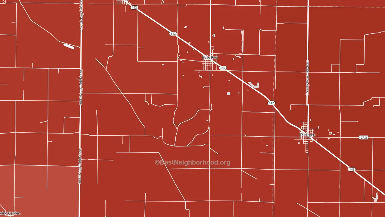 62810, IL block-group political-lean map