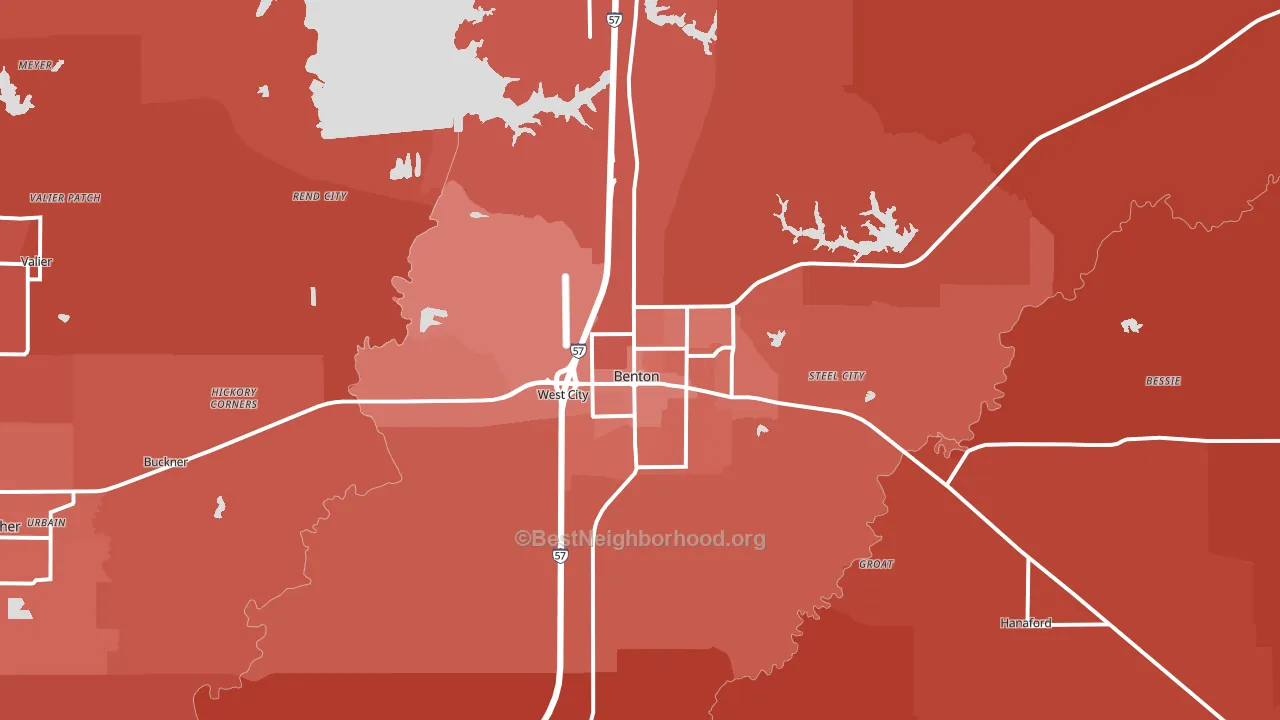 62812, IL block-group political-lean map
