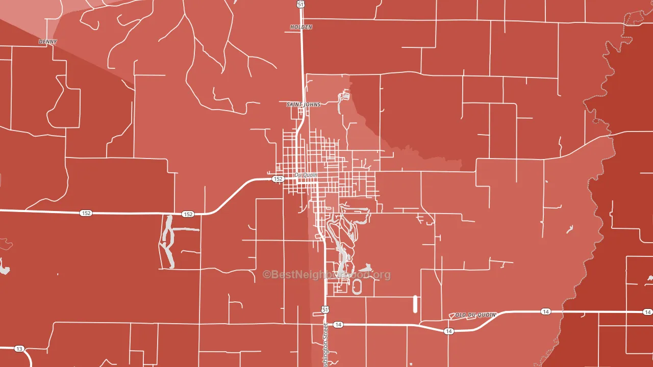 62832, IL block-group political-lean map
