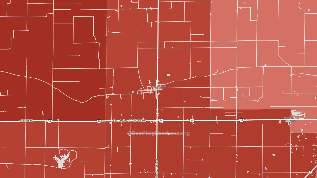 62835, IL block-group political-lean map