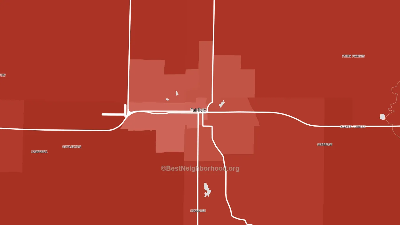 62837, IL block-group political-lean map