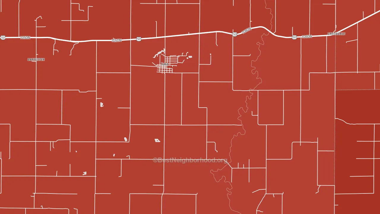 62849, IL block-group political-lean map