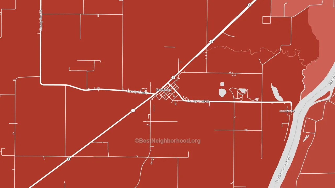 62852, IL block-group political-lean map