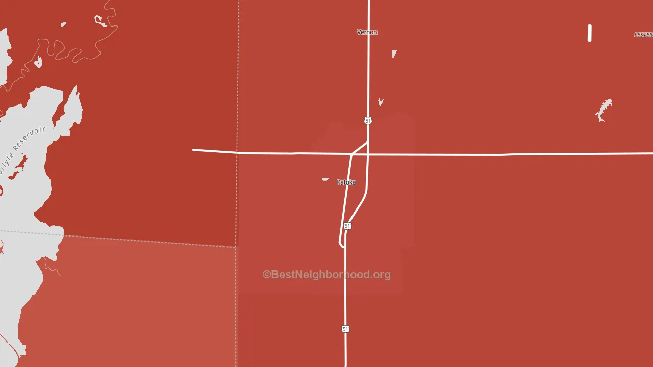 62875, IL block-group political-lean map