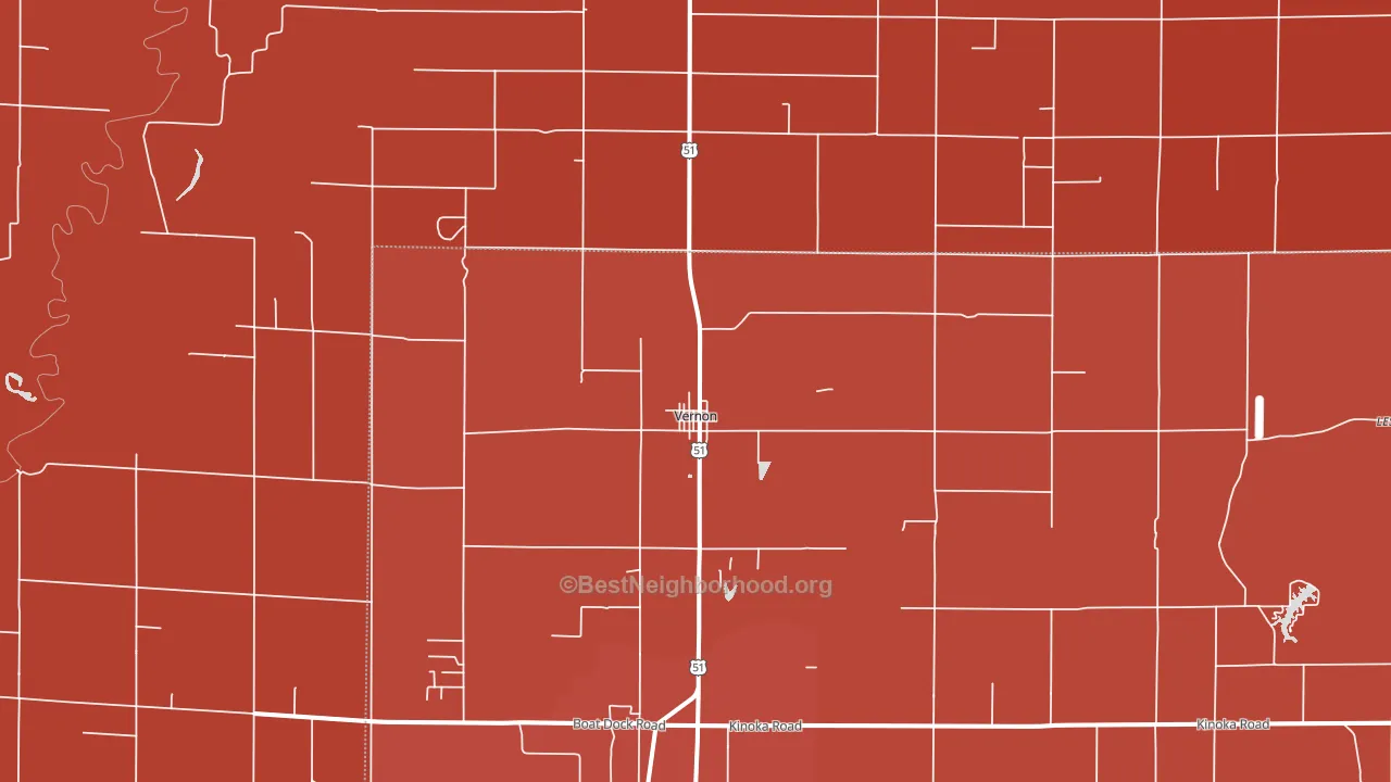 62892, IL block-group political-lean map