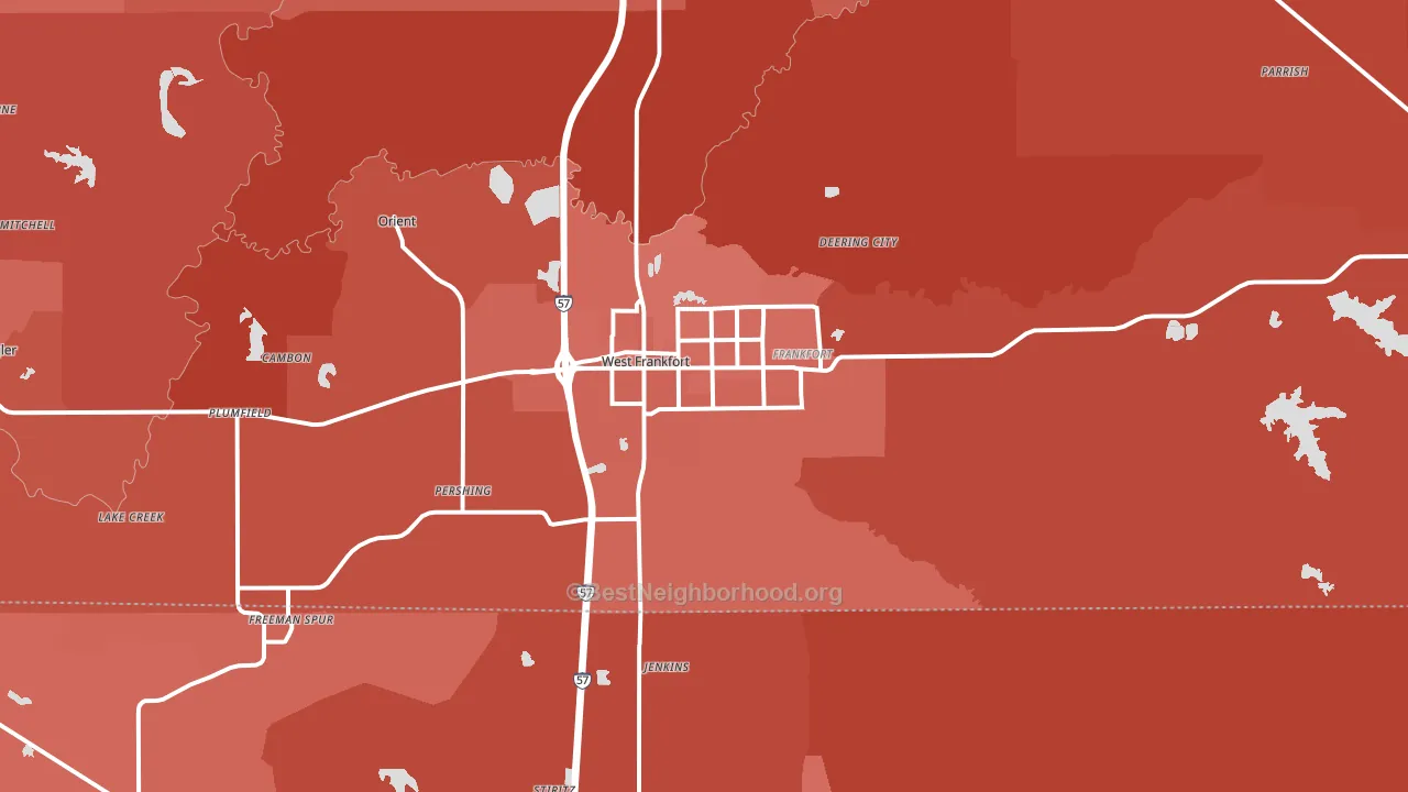 62896, IL block-group political-lean map