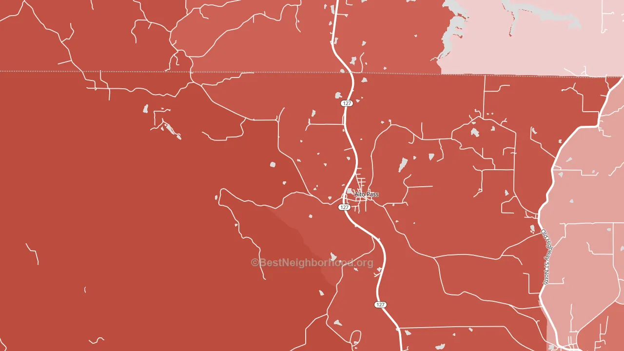 62905, IL block-group political-lean map