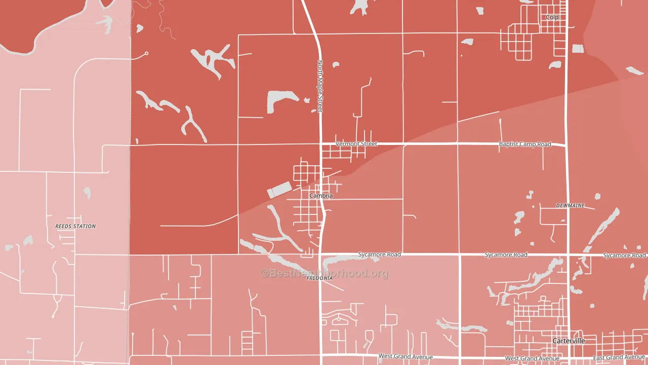 62915, IL block-group political-lean map