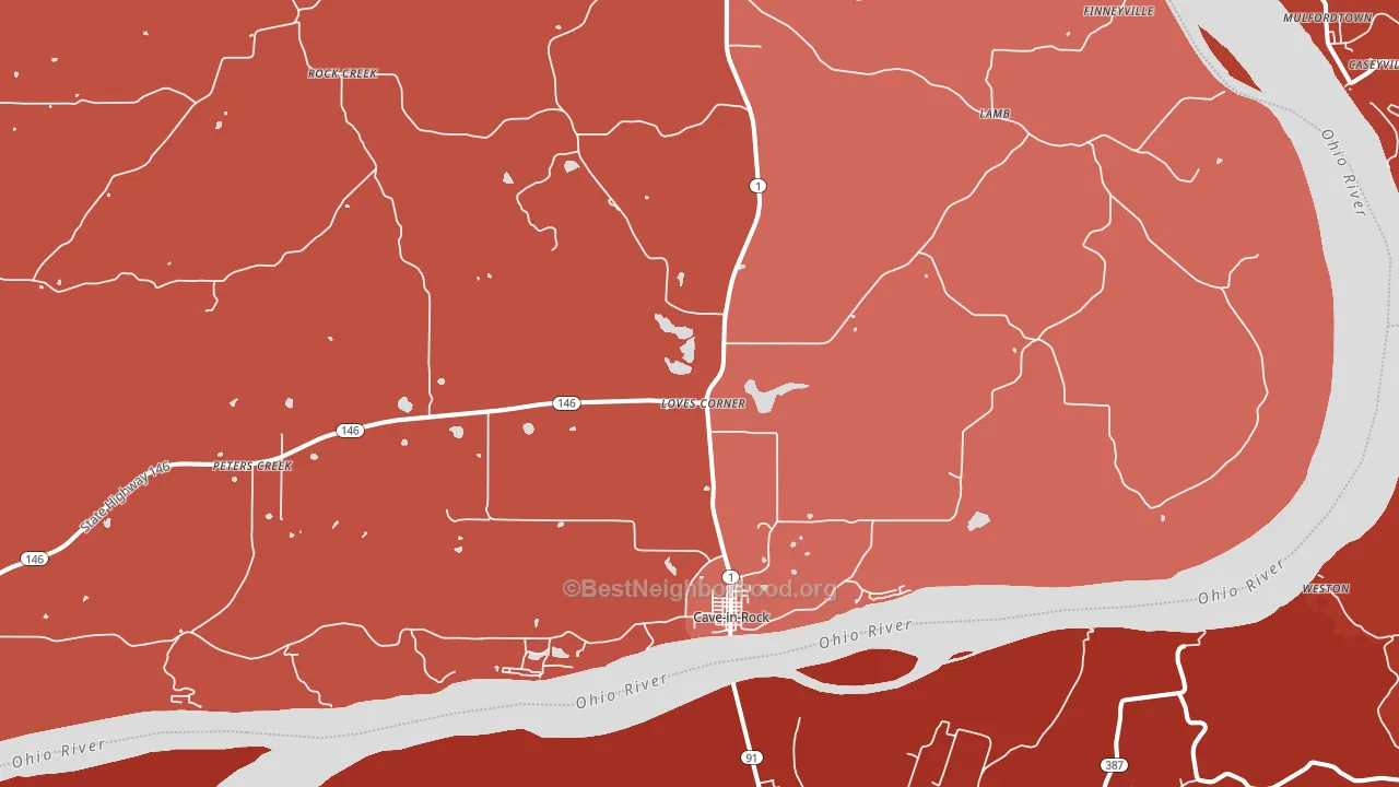 62919, IL block-group political-lean map