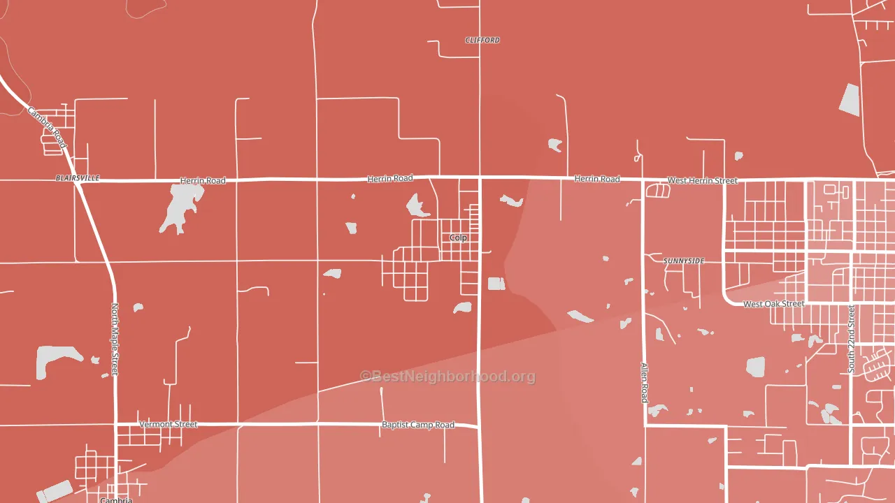 62921, IL block-group political-lean map