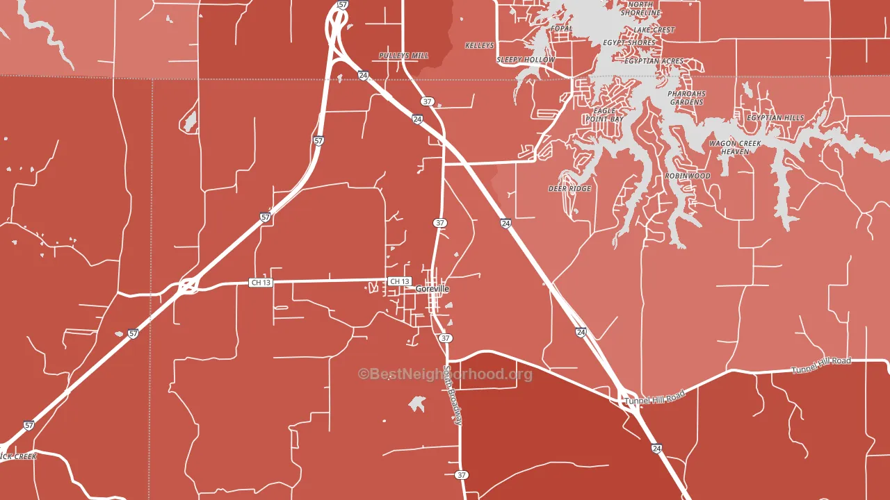62939, IL block-group political-lean map