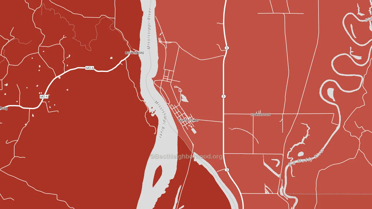 62942, IL block-group political-lean map