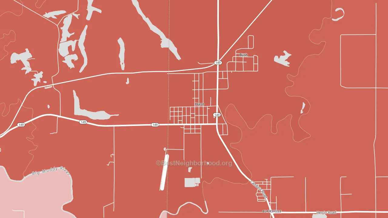 62949, IL block-group political-lean map