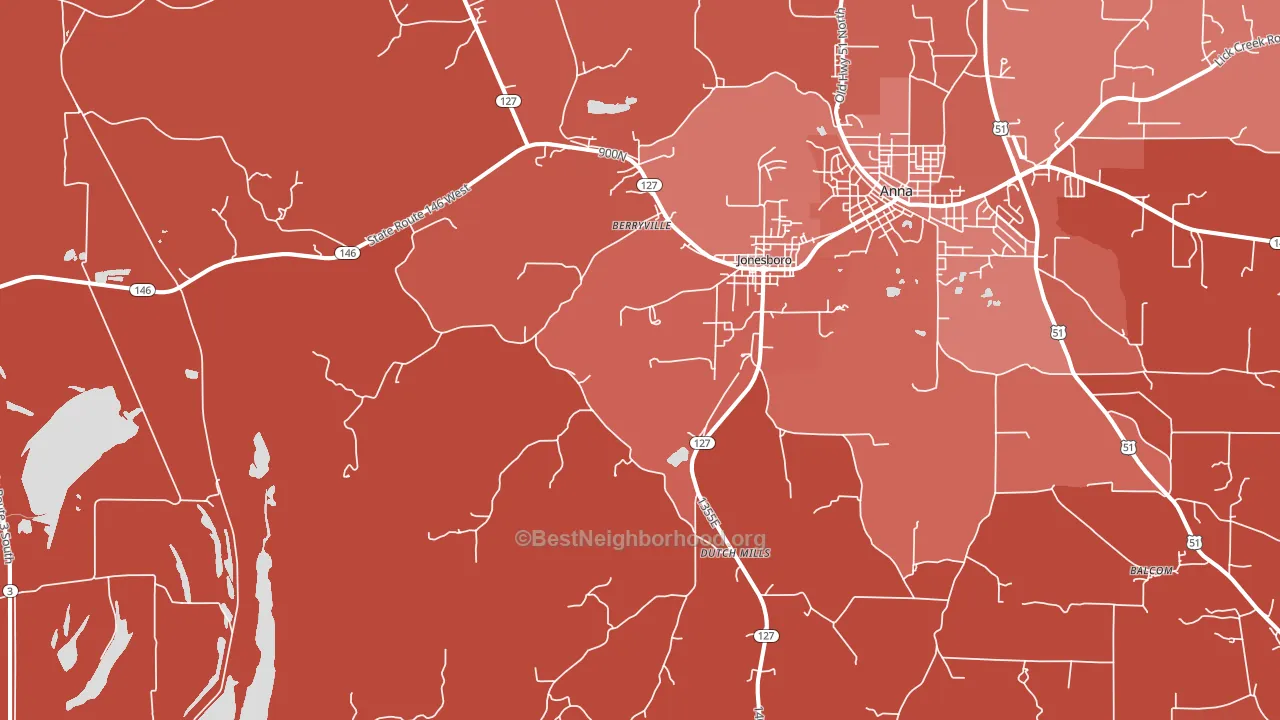 62952, IL block-group political-lean map