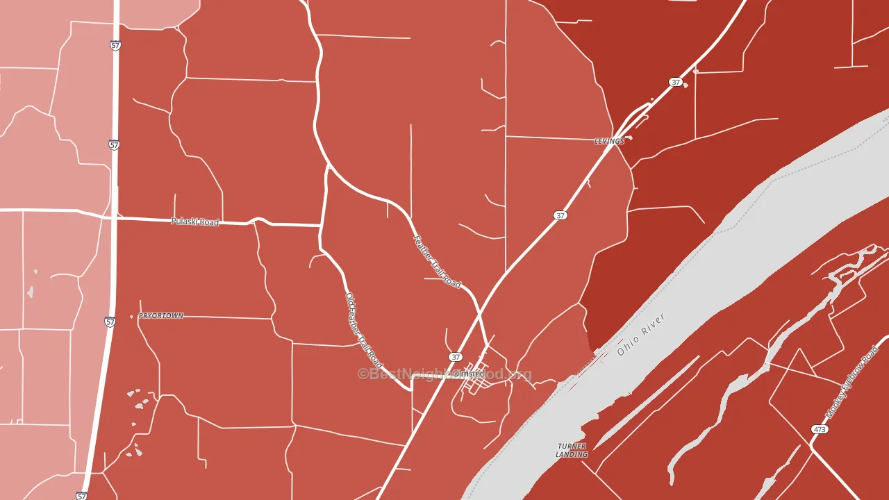 62970, IL block-group political-lean map