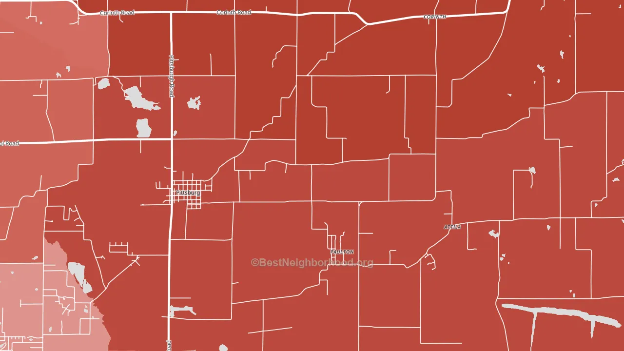 62974, IL block-group political-lean map