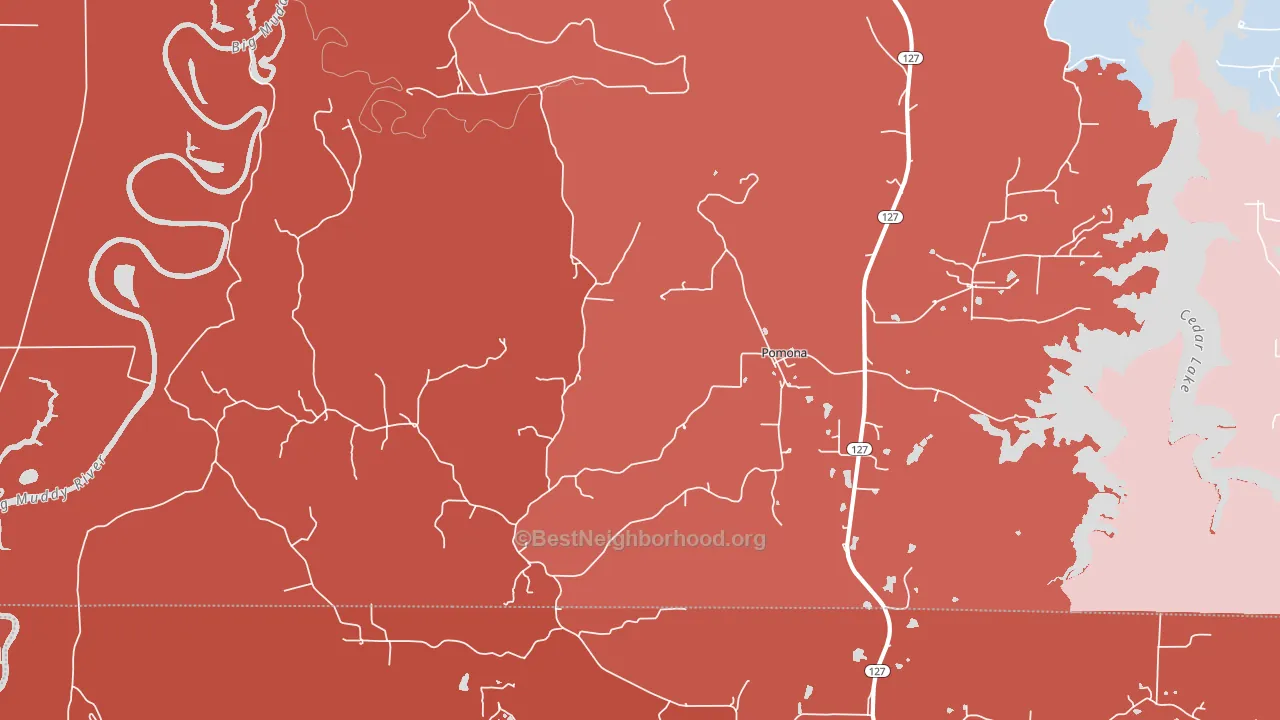 62975, IL block-group political-lean map