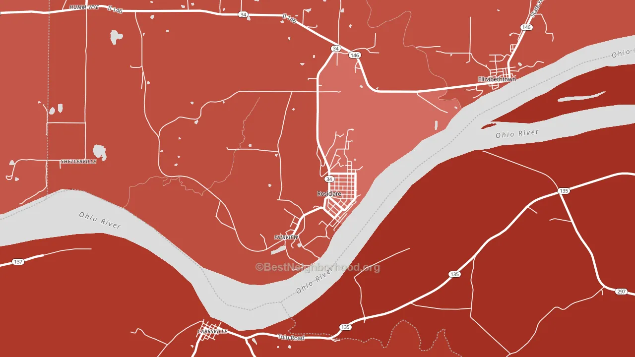 62982, IL block-group political-lean map