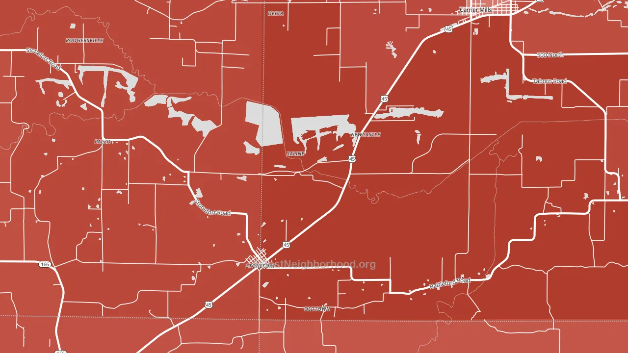 62987, IL block-group political-lean map