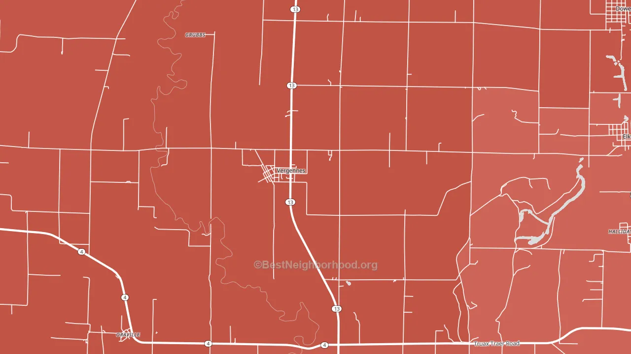 62994, IL block-group political-lean map