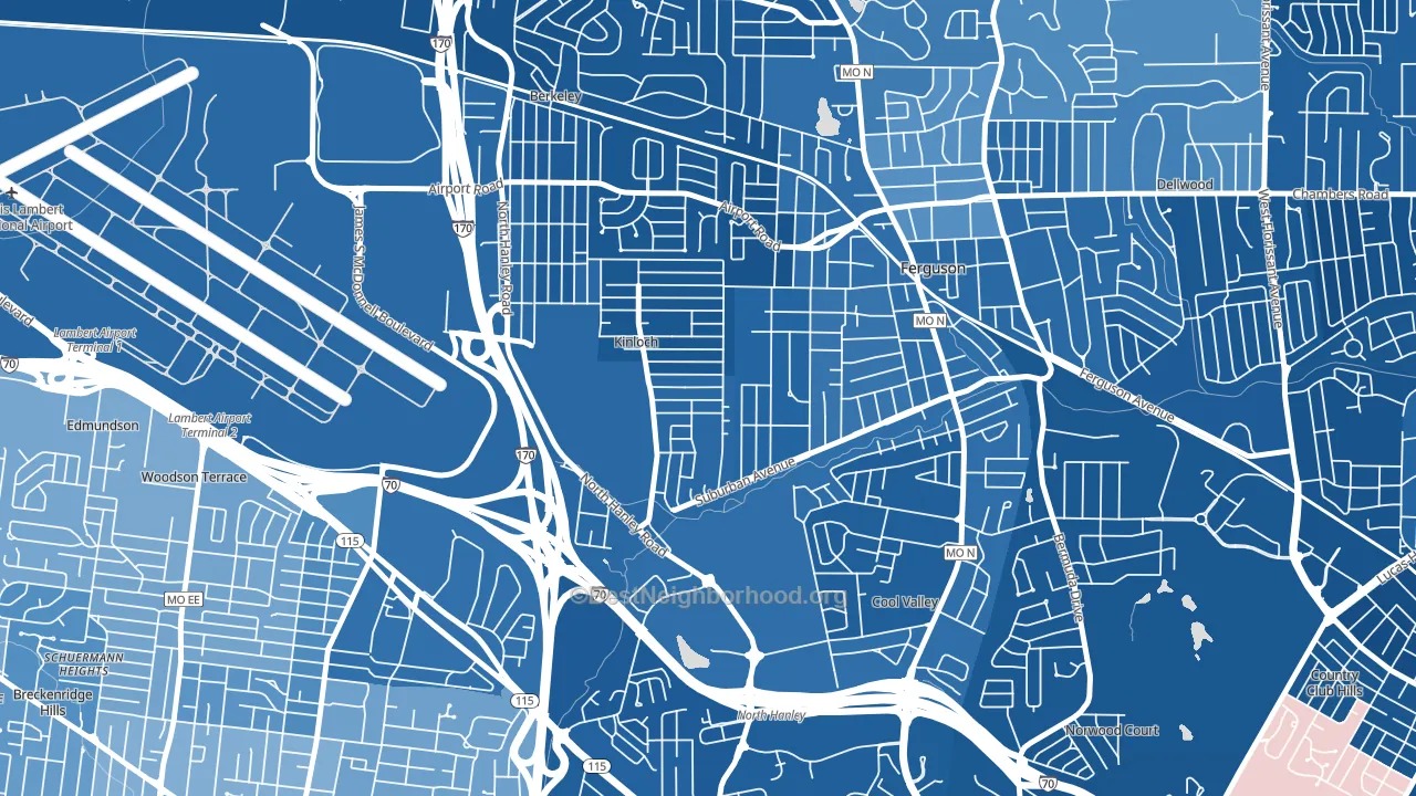 63140, MO block-group political-lean map