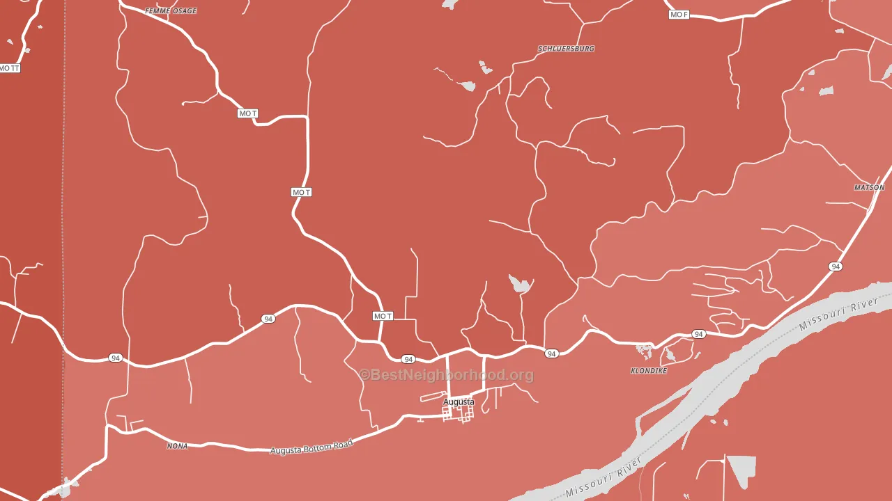 63332, MO block-group political-lean map