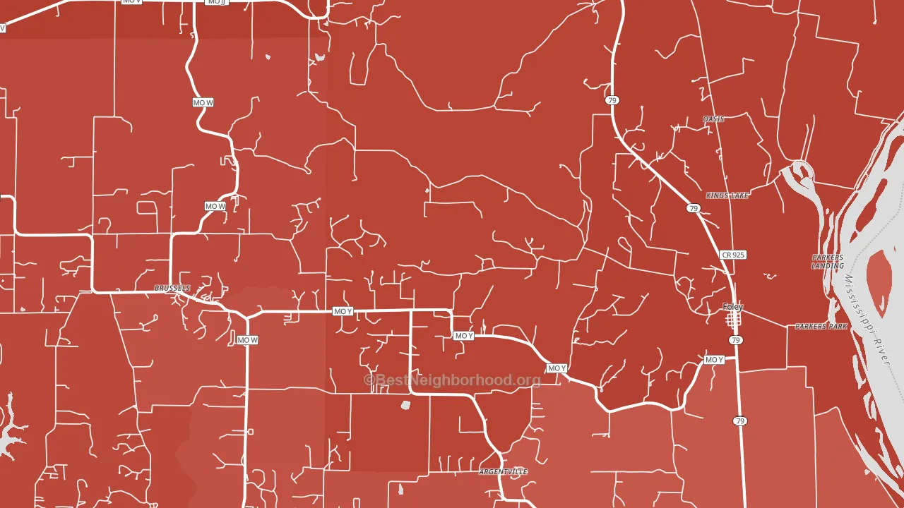 63347, MO block-group political-lean map