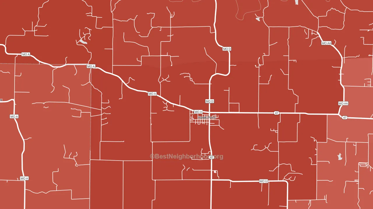 63349, MO block-group political-lean map