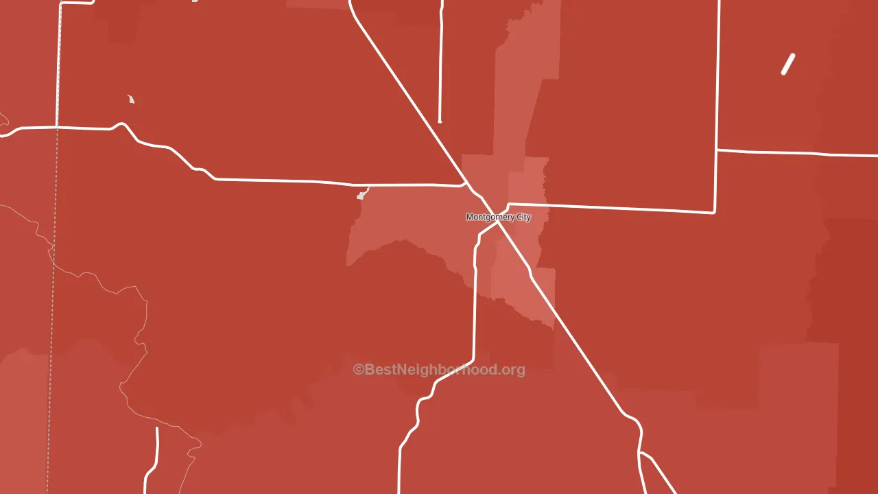 63361, MO block-group political-lean map