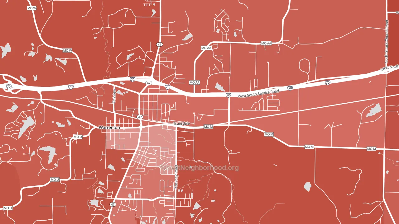 63380, MO block-group political-lean map