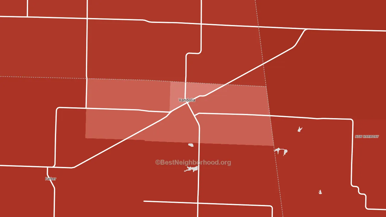 63382, MO block-group political-lean map