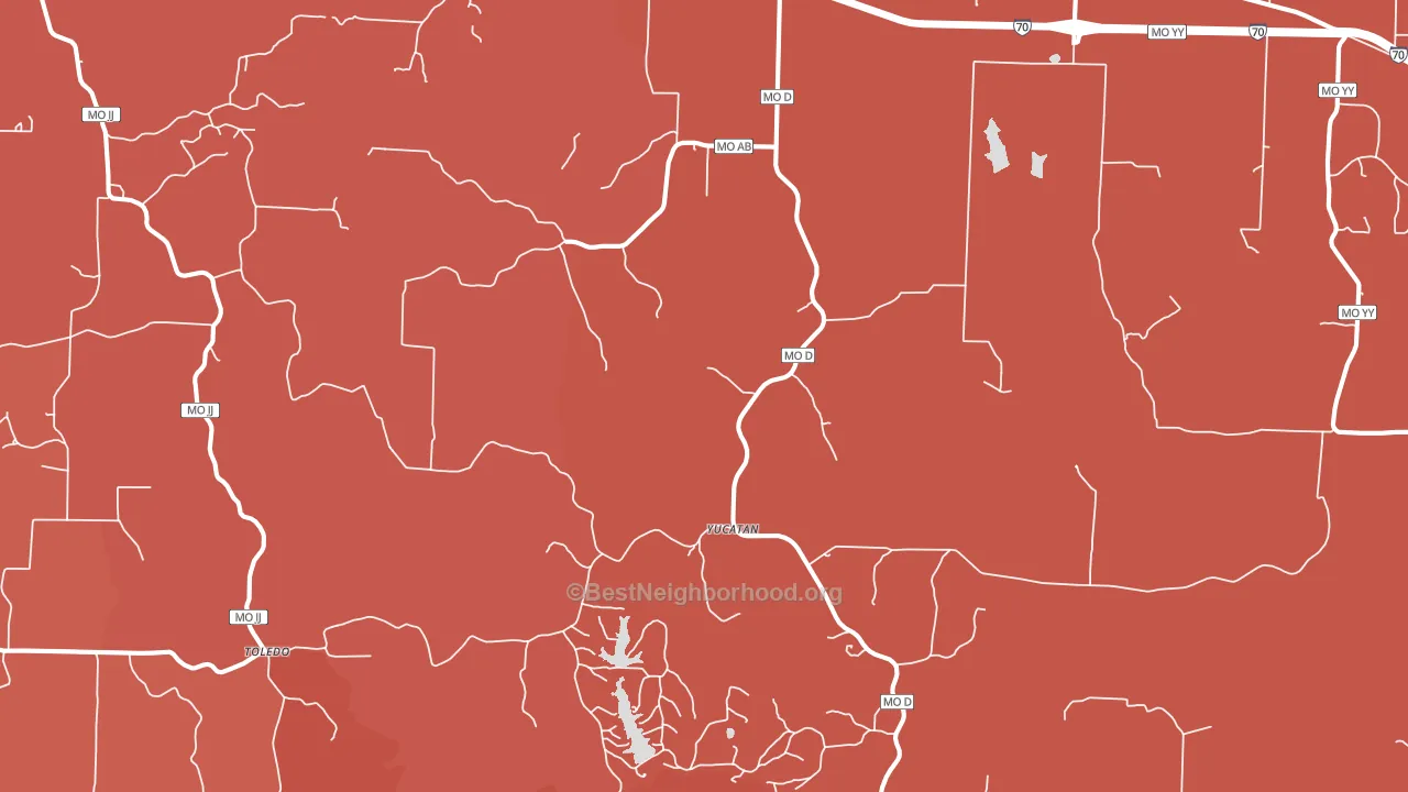 63388, MO block-group political-lean map