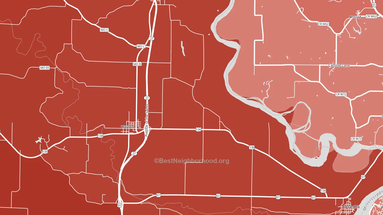 63430, MO block-group political-lean map